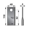 Kaszapenge készlet bal JF-Stoll 118 x 48 x 4 mm Radura (25 db)