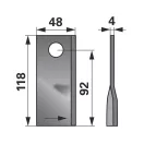 Set lame cositoare stânga JF-Stoll 118 x 48 x 4 mm Radura (25 buc.)