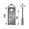 Kaszapenge készlet jobb JF-Stoll 118 x 48 x 4 mm Radura (25 db)