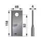   Set lame cositoare dreapta JF-Stoll 118 x 48 x 4 mm Radura (25 buc.)