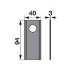 Kaszapenge készlet Kuhn 94 x 40 x 3 mm Radura (25 db)