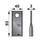 Kaszapenge készlet bal John Deere 93 x 40 x 3 mm Prillinger (25 db)