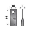Set lame cositoare stânga Case IH 93 x 40 x 3 mm Prillinger (25 buc.)