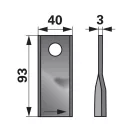 Kaszapenge készlet bal Fort 93 x 40 x 3 mm Prillinger (25 db)