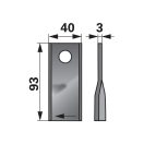 Kaszapenge készlet jobb John Deere 93 x 40 x 3 mm Prillinger (25 db)