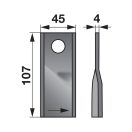 Kaszapenge készlet bal John Deere 107 x 45 x 4 mm Prillinger (25 db)