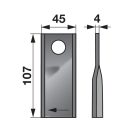 Kaszapenge készlet jobb John Deere 107 x 45 x 4 mm Prillinger (25 db)