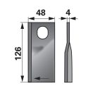 Kaszapenge készlet jobb Taarup 126 x 48 x 4 mm Prillinger (25 db)