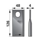 Kaszapenge készlet bal Deutz-Fahr 126 x 48 x 4 mm Prillinger (25 db)