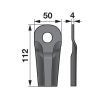 Kaszapenge készlet Kuhn 112 x 50 x 4 mm Prillinger (25 db)