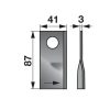Kaszapenge készlet bal Reform 87 x 41 x 3 mm Prillinger (25 db)