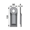 Kaszapenge készlet Taarup 131 x 50 x 4 mm Radura (25 db)