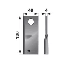 Kaszapenge készlet jobb Niemeyer 120 x 49 x 4 mm Radura (25 db)