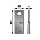 Kaszapenge készlet bal Pöttinger 120 x 49 x 4 mm Radura (25 db)