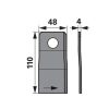 Kaszapenge készlet bal New Holland 110 x 48 x 4 mm MWS (20 db)