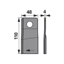 Kaszapenge készlet jobb Case IH 110 x 48 x 4 mm MWS (20 db)