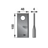 Kaszapenge készlet bal Marangon 100 x 48 x 4 mm Radura (25 db)
