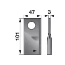 Kaszapenge készlet bal Mörtl 101 x 47 x 3 mm Prillinger (25 db)