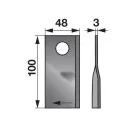Kaszapenge készlet jobb Niemeyer 100 x 48 x 3 mm Radura (25 db)