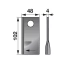 Kaszapenge készlet jobb Niemeyer 102 x 48 x 4 mm Prillinger (25 db)