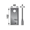 Kaszapenge készlet bal Niemeyer 102 x 48 x 4 mm Prillinger (25 db)