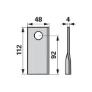 Kaszapenge készlet bal SIP 112 x 48 x 4 mm Radura (25 db)