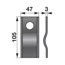 Kaszapenge készlet SIP 105 x 47 x 3 mm Prillinger (25 db)