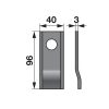 Kaszapenge készlet Deutz-Fahr 96 x 40 x 3 mm Prillinger (25 db)