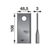 Kaszapenge készlet jobb Vicon 106 x 48,5 x 3 mm Radura (25 db)