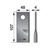 Kaszapenge készlet bal Vicon 107 x 48 x 4 mm Radura (25 db)