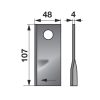 Kaszapenge készlet jobb Vicon 107 x 48 x 4 mm Radura (25 db)