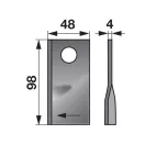 Kaszapenge készlet jobb SIP 98 x 48 x 4 mm Radura (25 db)