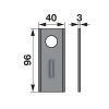 Kaszapenge készlet Rasspe 96 x 40 x 3 mm Radura (25 db)