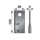 Kaszapenge készlet jobb SIP 102 x 48 x 4 mm MWS (20 db)