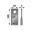 Kaszapenge készlet jobb Kuhn 105 x 50 x 4 mm Radura (25 db)