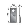 Kaszapenge készlet bal Kuhn 105 x 50 x 4 mm Radura (25 db)