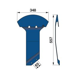 Csúszótalp belső BCS 590.31640
