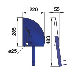 Csúszótalp külső BCS 590.29925, 590.31701