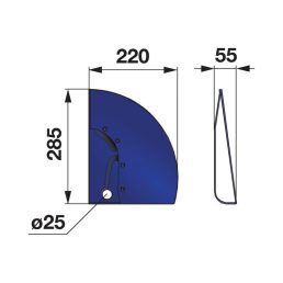 Csúszótalp külső BCS 590.38564