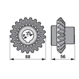 Kúpfogaskerék Samasz 5036/01067