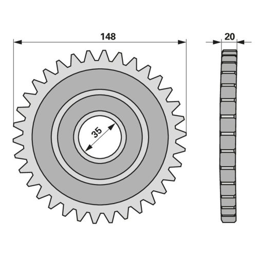 Fogaskerék BCS 590.90139