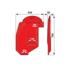 Placă de protecție stânga Pöttinger 00+385.60.240.0