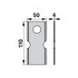 Kaszapenge JF-Stoll 110 x 50 x 4 mm MWS