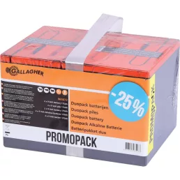   Villanypásztor elem alkáli Duopack Gallagher 2 x 9 V, 175 Ah 065073