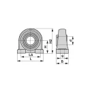 Állócsapágy Longlife UCPA 206