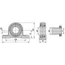 Állócsapágy Longlife UKP 207