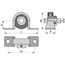 Állócsapágy Longlife SBPP 205