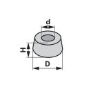 Rezgéscsillapító gumibak Longlife ütköző típus - 40 x 31 mm