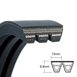 Ékszíj Optibelt átlapolt 13x9,9 - 1422 Li x 3 borda