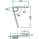 Magtakaró pálca első Lemken 3537047, D033298